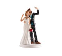 Statuina Topper per Torta Matrimonio "Selfie" in Resina
