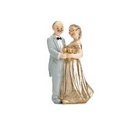 PartyDeco STATUINA Topper SPOSI 50 Anni Matrimonio Nozze Decorazione Torta Cake Anniversario, Multicolore, 12 cm