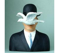 Statuina Uomo con bombetta e colomba di Magritte statuetta Art Decò Parastone