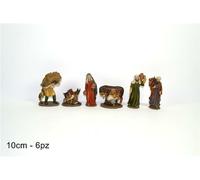 Statuine da Presepe Mestieri in poliresina da 5 -10 cm - 6 pezzi in 1 scatola a