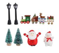 Statuine di Babbo Natale - Piccole decorazioni natalizie in legno, decorazioni natalizie | da giardino fatato di Natale, decorazioni natalizie per la casa, regali di viaggio e amici,