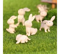 Statuine Di Coniglio Mini Figurine Micro Paesaggi Simpatiche Animali