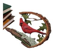 Statuine di Rosso Decorazione per la casa,Statuetta di Rosso | Statua di in Resina Figure di Uccelli | Statua di Uccelli di San, Figurine di Decorazione per Bur