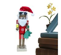 Statuine di schiaccianoci ornamenti, Babbo Natale africano tradizionale Schiaccianoci - Statuine di decorazione per feste da collezione, per scaffali, feste, cucina, soggiorno, giorno del