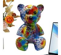 Statuine in resina - Statua di orso seduto in resina | Decorazioni in miniatura alla moda per giardino, casa, camera da letto, soggiorno, ufficio, ingresso, scaffale TV e decorazione per feste