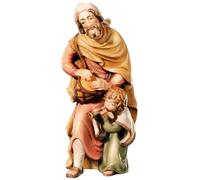Statuine per il Presepe Pastore H 10 CM Matteo Collezione Holzfigur Holzstatue