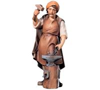 Statuina Accucciata Raffaello Collezione Pastore Con Agnelli H 8 CM Figura Di