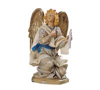 Statuine presepe Angelo in ginocchio con candela in mano Categoria 19cm Fontanin