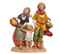 Statuine presepe Famiglia di pastorelli che si tengono per mano Categoria 12cm F