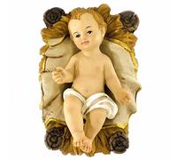 Statuine presepe Gesù bambino con culla 20cm