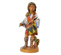 Statuine Presepe: Pastore che suona il tamburo 12 cm Fontanini 437