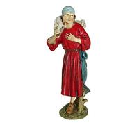 Statuine presepe: Pastore con agnello linea martino Landi per presepio da cm 16