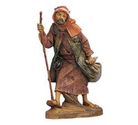 Statuine presepe Pastore viandante con bastone Categoria 12cm Fontanini (cod.171