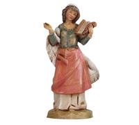 Statuine presepe Pastorella che suona la lira Categoria 12cm Fontanini (cod.127)