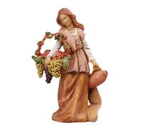 Statuine presepe Pastorella con cesto di frutta Categoria 12cm Fontanini (cod.10