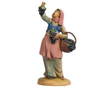Statuine presepe Pastorella con cesto d'uva Categoria 12cm Fontanini (cod.278)