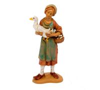 Statuine presepe Pastorella con oca Categoria Categoria 10cm Fontanini (cod.110)