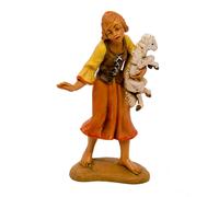 Statuine presepe Pastorella con pecora Categoria Categoria 10cm Fontanini (cod.1