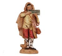 Statuine presepe Pastorello che suona l'armonica Categoria 12cm Fontanini (cod.1