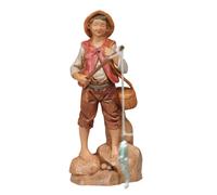 Statuine presepe Pescatore con canna da pesca Categoria 12cm Fontanini (cod.169)