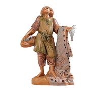 Statuine Presepe: Pescatore con rete 6,5 cm Fontanini 42