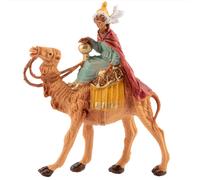 Statuine presepe Re Magio Moro con cammello Categoria 6,5cm Fontanini (cod.88)