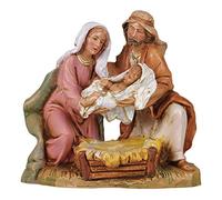 Statuine Presepe: Sacra Famiglia con S. Giuseppe, Maria e Gesù Bambino 12 cm Fontanini 593