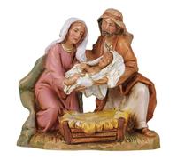 Statuine Presepe: Sacra Famiglia con S. Giuseppe, Maria e Gesù Bambino 12 cm Fontanini 593