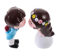 Statuine Sposi Innamorati per Torta Nuziale in Resina Decorativa | Ornamento Creativo e Moda, per Torte Nuziali, Regalo, Figura Affettuosa, Finitura in Resina