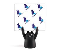 Statunitense Democracy Joe Figura Blu Ripetizione Memo Holder Cartoon Gatto Nero Stand Decorazione