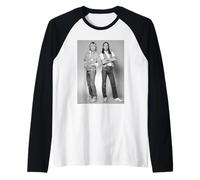 Status Quo Francis Rossi & Rick Parfitt di Allan Ballard Maglia con Maniche Raglan