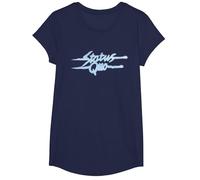 Status Quo Vintage Logo Maglietta, Ragazze, Navy, XS