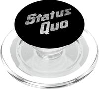 Status Quo - White Distressed Logo PopSockets PopGrip per MagSafe