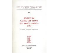 - Statuti di Castel del Piano sul Monte Amiata 1571.