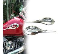 STATUZ per Honda Shadow VT VTX 400 500 600 750 1100 Sticker Distintivo Dell'emblema Decalcomania Gel Mark 3D Adesivi Serbatoio Carburante Rilievo Carro Armato della Protezione Decorare