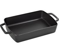 Staub 1303023 Piatto da Forno con manglie, ghisa, Nero, 3.15 L