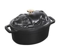 Staub La Cocotte maiale ovale - 17 cm, nero