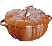 Staub 40511-403-0 Cocotte a forma di zucca, 24 cm, rostiera, in ghisa, color cannella, 27,9 x 25,5 x 14,2 cm