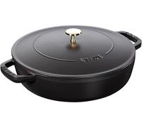 Staub 40511-473-0 Braisers Tegame Chistera, Nero, Diametro 24 cm