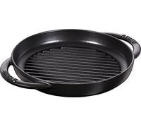 Staub 40511-520-0 Bistecchiera Rotonda, 22 cm, in ghisa, Nera