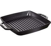 Staub 40511-683-0 Grill Pans Bistecchiera Rettangolare con Due Manici, 28 x 28 cm