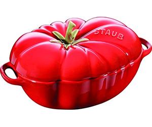 Staub 405118550 - Cocotte a forma di pomodoro, superficie smaltata, in ceramica