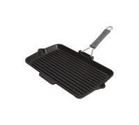 Staub Grill Pans Bistecchiera con becchi rettangolare - 34 cm, nero