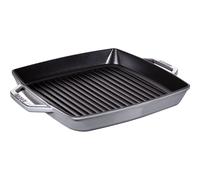 Grill Pans Bistecchiera quadrata - 33 cm, Colore grigio grafite