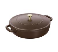 Staub Braisers Tegame Chistera rotondo - 24 cm, cioccolato