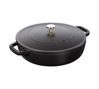 Staub 40511-473-0 Braisers Tegame Chistera, Nero, Diametro 24 cm