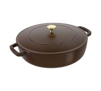 Staub Braisers Tegame Chistera rotondo - 28 cm, cioccolato