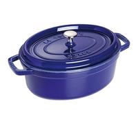 STAUB Casseruola/Cocotte in Ghisa, Ovale 29 cm, 4.25 Litri, Blu (Scuro)