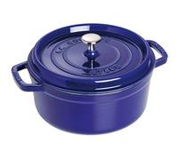 STAUB Casseruola/Cocotte in Ghisa, Rotonda 22 cm, 2.6 Litri, Blu (Scuro)