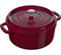 STAUB 40502-294-0 Casseruola Rotonda, 3.8 Litri, Cast Iron, Rosso (Bordeaux)